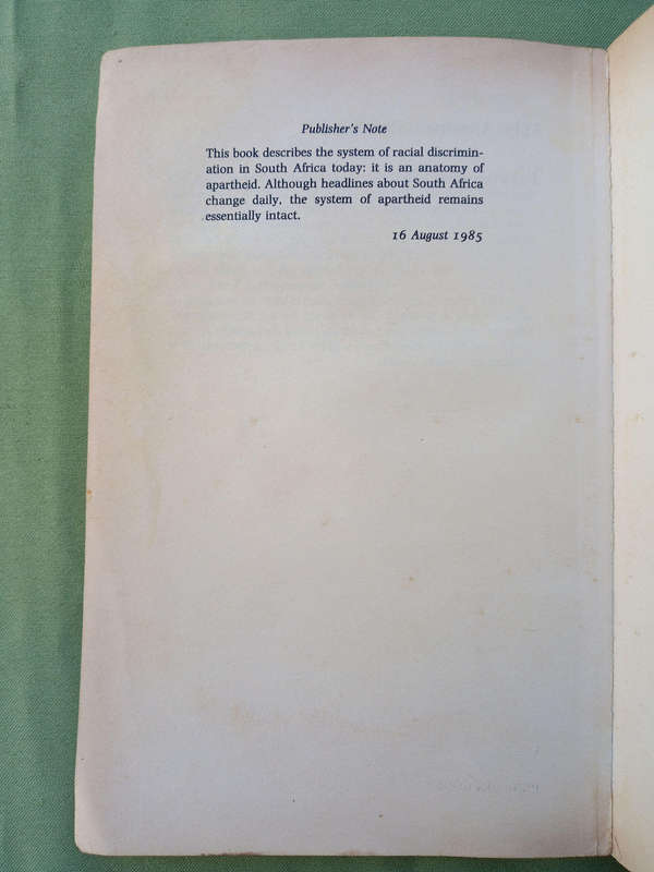 The Apartheid Handbook by Roger Omond