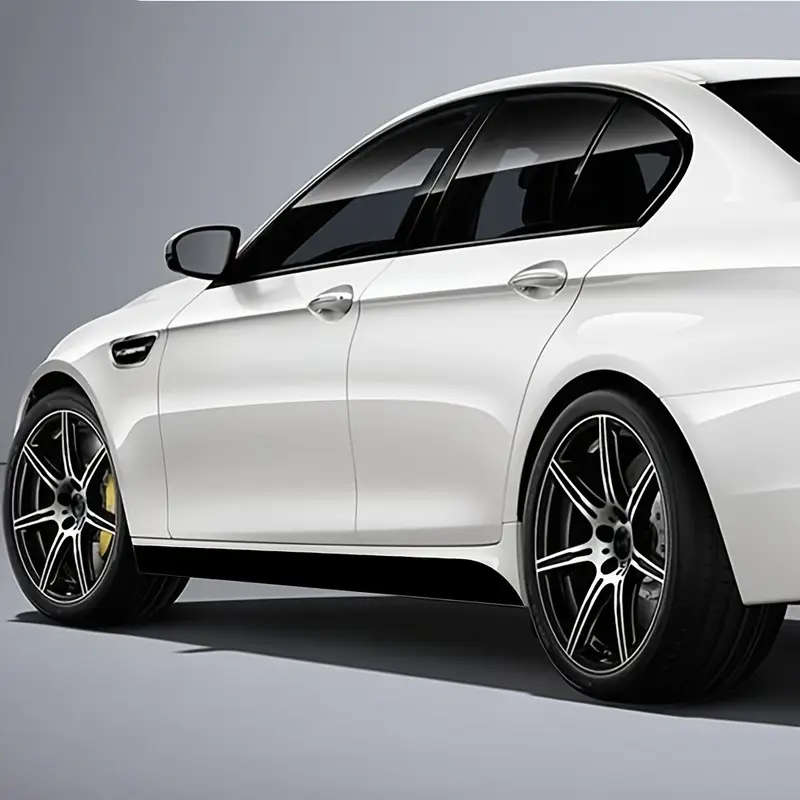 BMW Side Skirt Sticker Decals in sleek Gloss Black