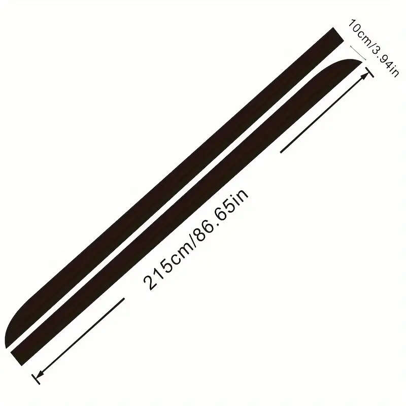 BMW Side Skirt Sticker Decals in sleek Gloss Black