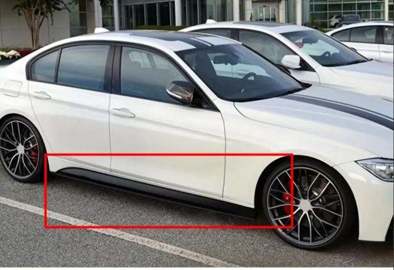 BMW Side Skirt Sticker Decals in sleek Gloss Black