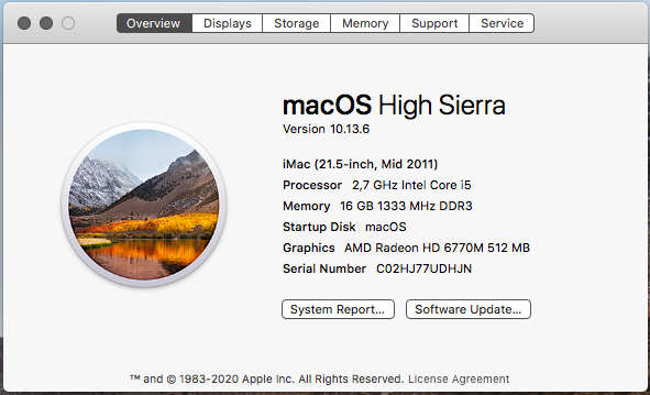 Apple iMac 21.5 Core i5 16GB 3TB
