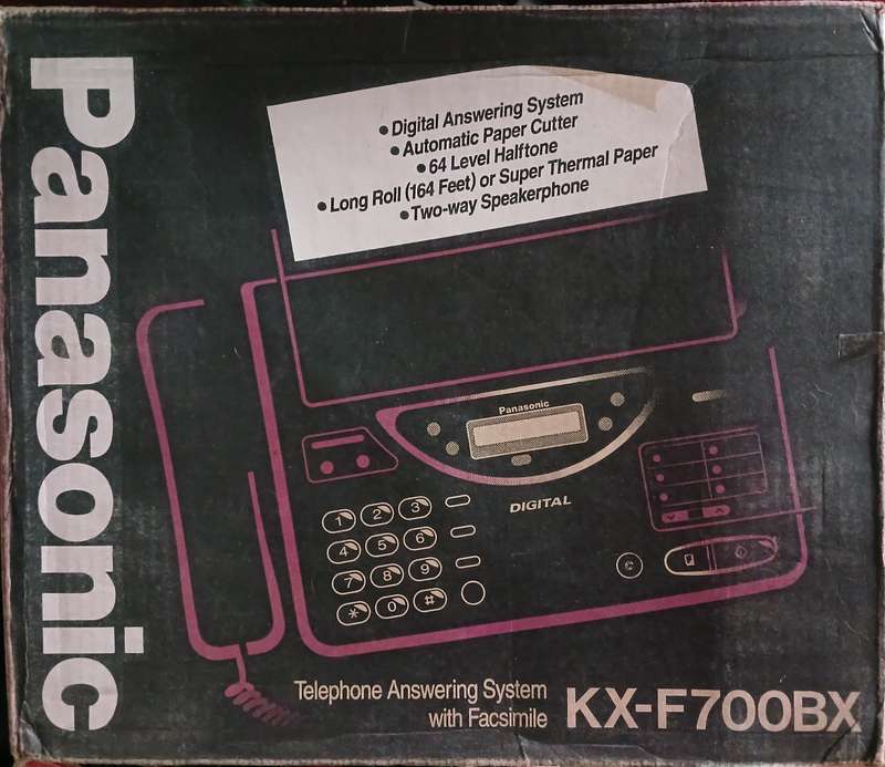 Panasonic Digital Thermal Facsmile Answering Machine KX-F700BX - For Your Retro Office/Home/Mancave