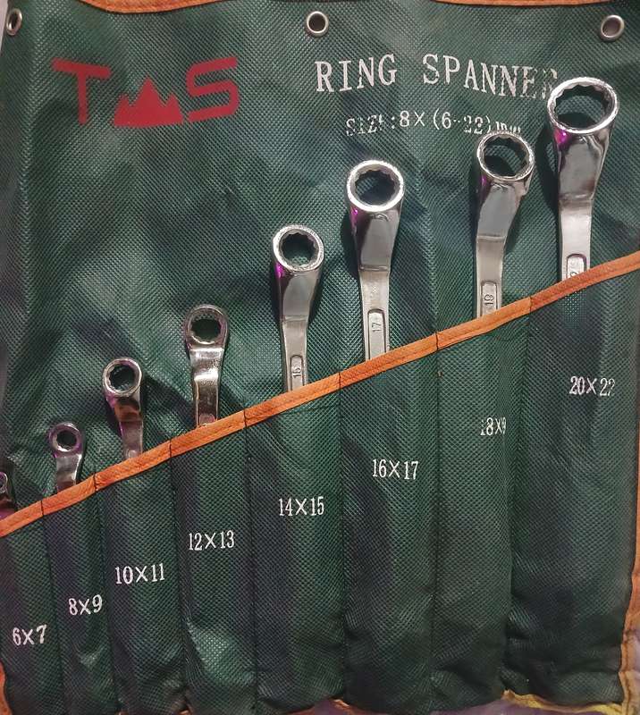(6 - 22mm) CR-V Ring Spanner Set