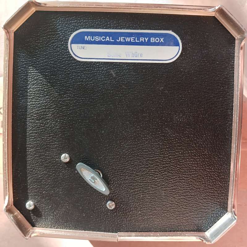 Green Velvet Musical Jewelry Box