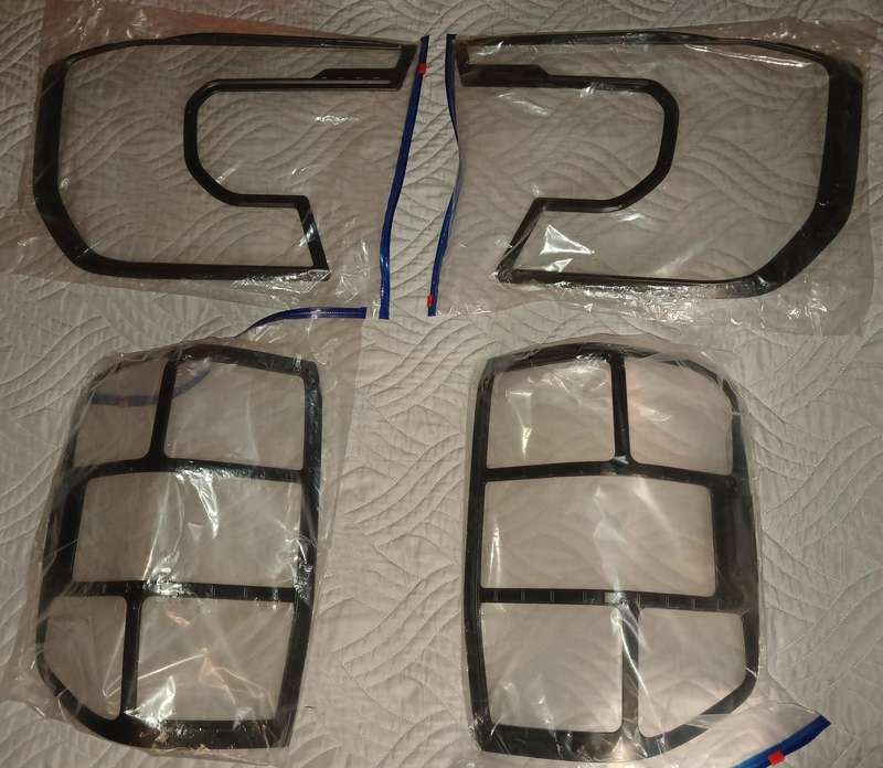 2023+ Ford Ranger T9 Sport/Wildtrack Front and Rear Light Trimmings