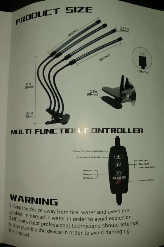 10W Usb Grow Light