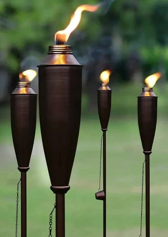 (Please read - Minor Cosmetics) 4pc 60" Home Decor Aluminum Garden Oil Torch