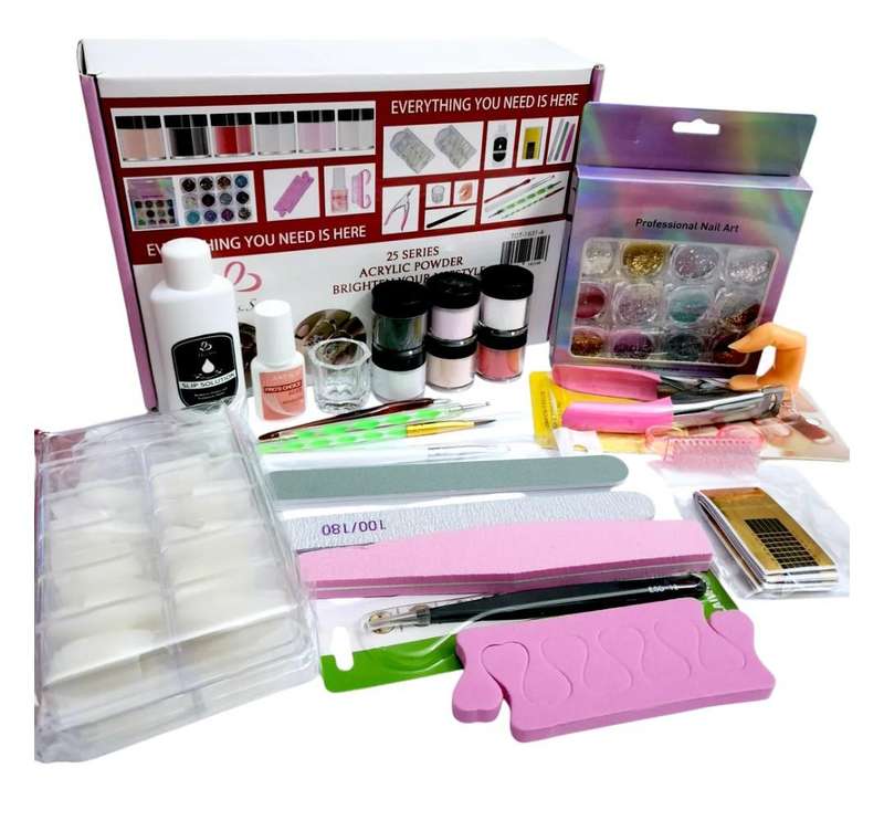 Acrylic Powder Coat Nail Art Kit