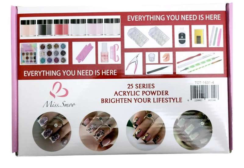 Acrylic Powder Coat Nail Art Kit