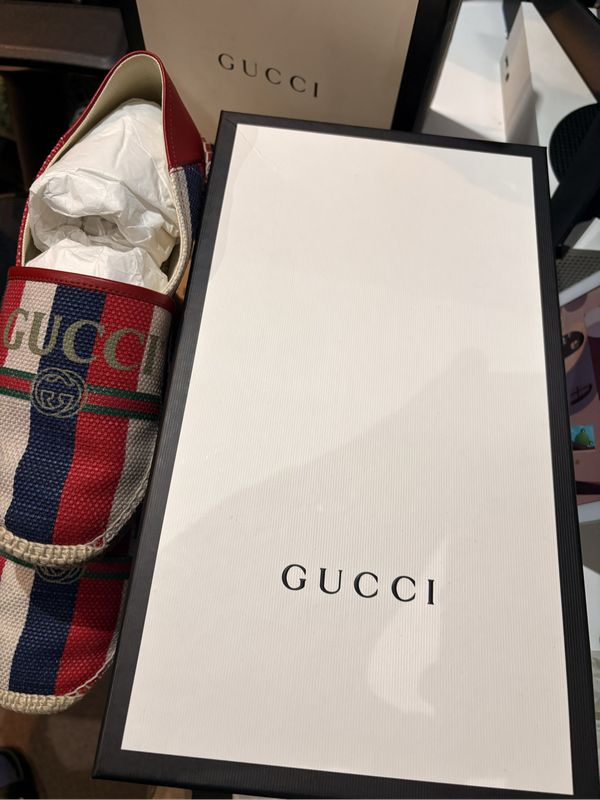 Original Gucci mens slip-ons, size 8