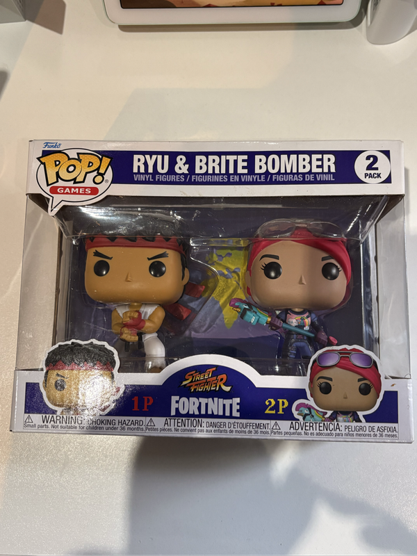 2-Pack Funko POP! Set  Fortnite x Street Fighter