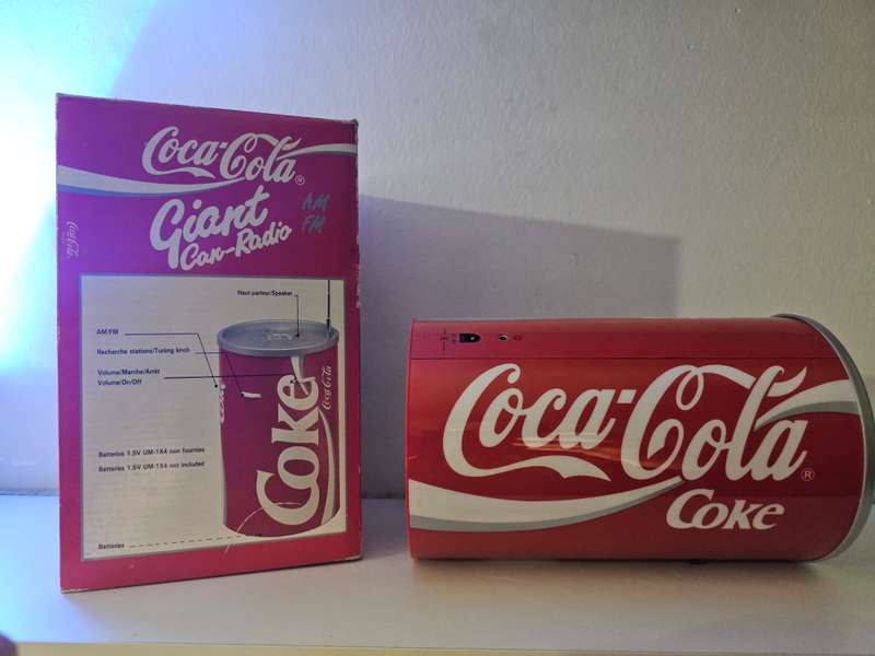 Vintage Giant Coca-Cola Radio