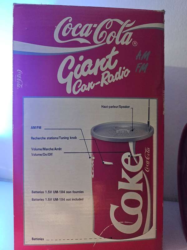 Vintage Giant Coca-Cola Radio
