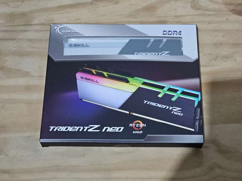 G.Skill F4-3600C18D-16GTZN Trident Z Neo 16GB (2x8GB) DDR4-3600MHz CL18 1.35V Black Desktop Memory