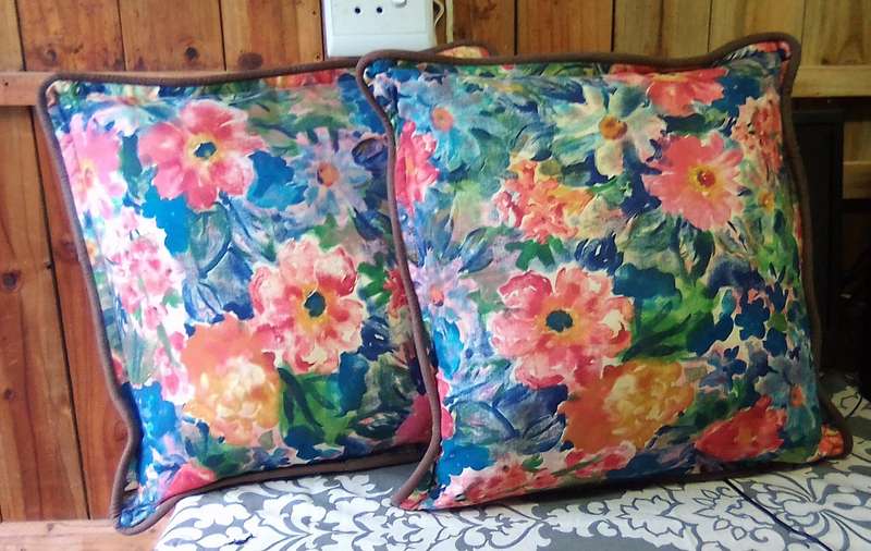 PAINTERLY FLORAL LOUNGE CUSHIONS