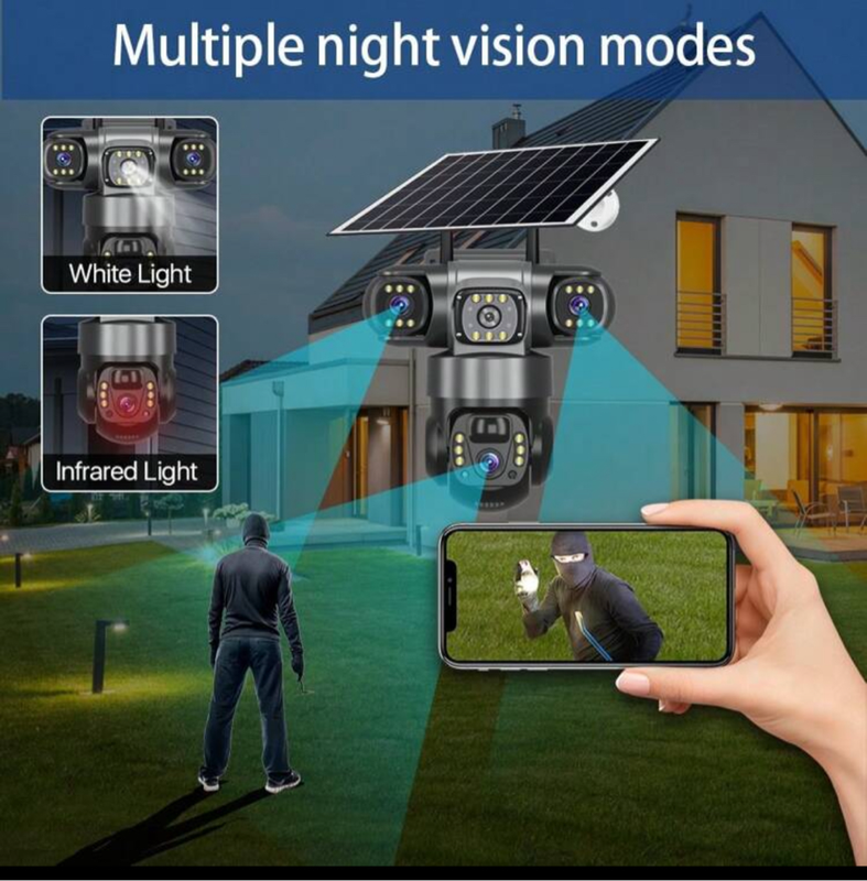4 G sim card solar camera , for farms and other properties .