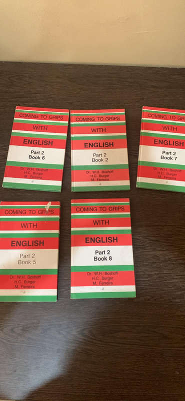 5x Coming to Grips with English Books (Price for all)