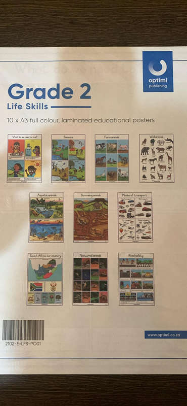 Grade 2 10x A3 Laminated English Posters