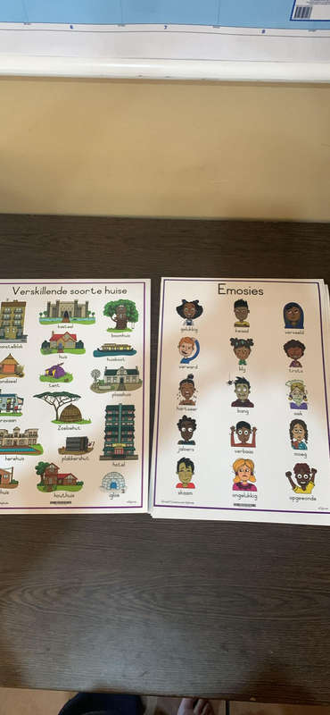 11x A3 Afrikaanse Laminated Posters (Nog nuut) Prys is vir alles