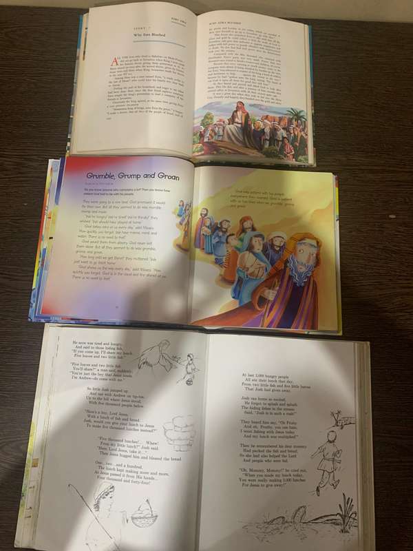 3x Christian Reading and picture Books (Thick - Price for all)