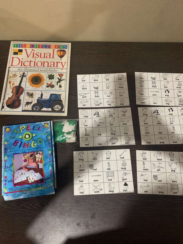 Spell Bingo and Visual Disctionary Book (Price for both)