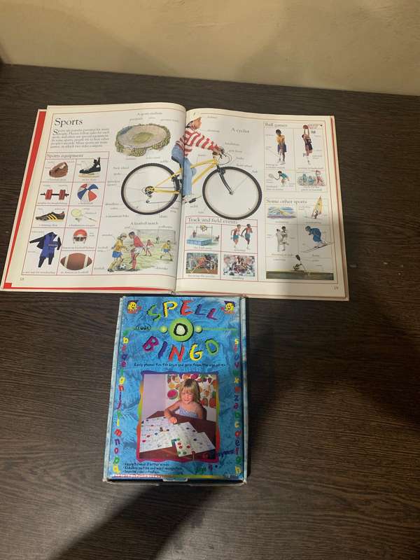 Spell Bingo and Visual Disctionary Book (Price for both)