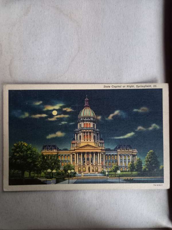 Washington at night postcard