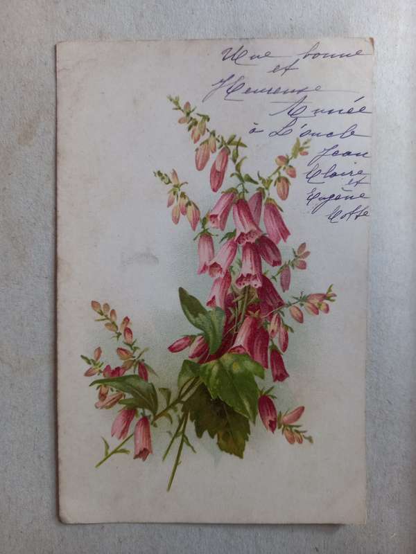 Floral vintage greetings card