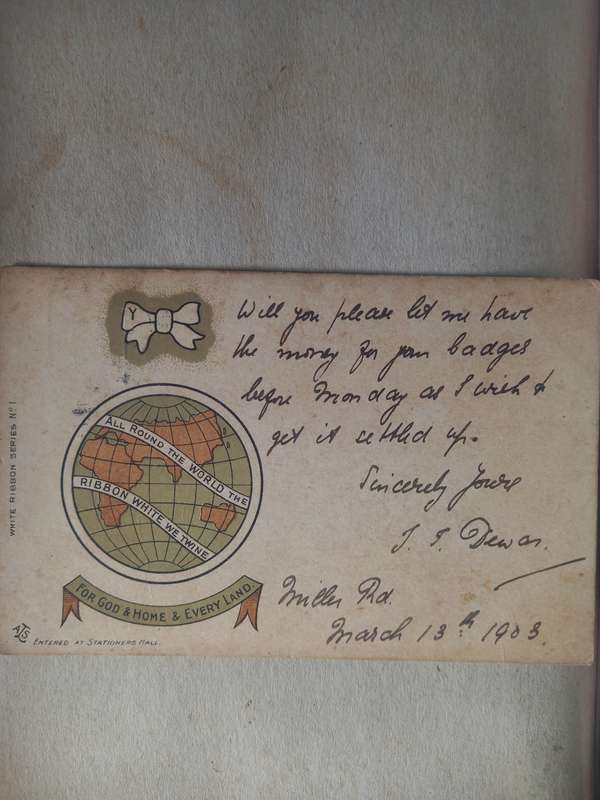 Vintage greetings card 1903