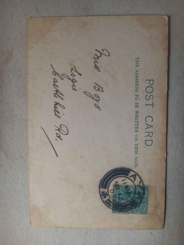 Vintage greetings card 1903