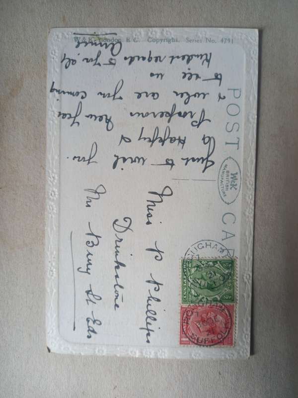 Good luck vintage postcard