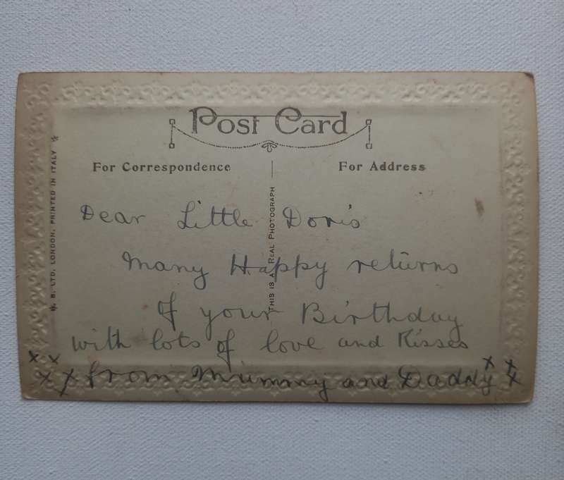 Vintage birthday postcard
