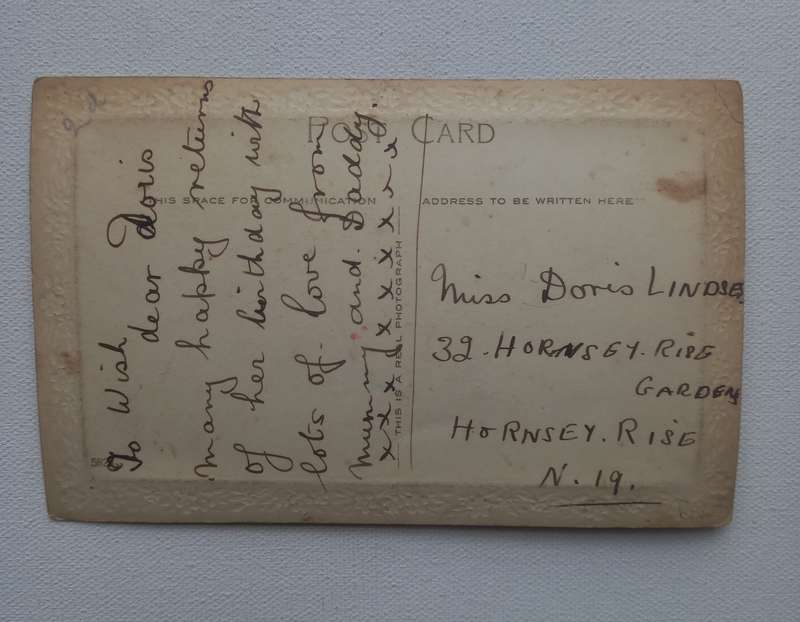Vintage embossed postcard