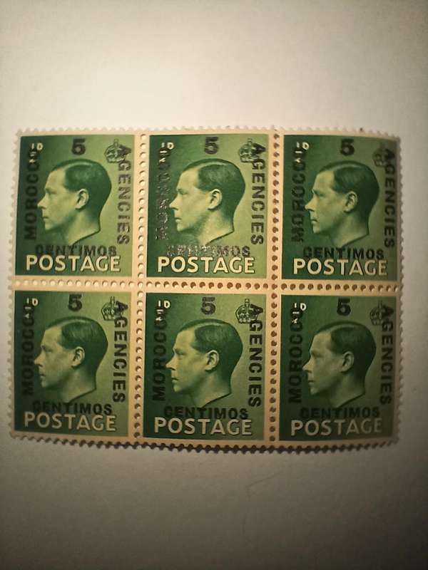 King Edward V111 Morocco agencies Ovpt green