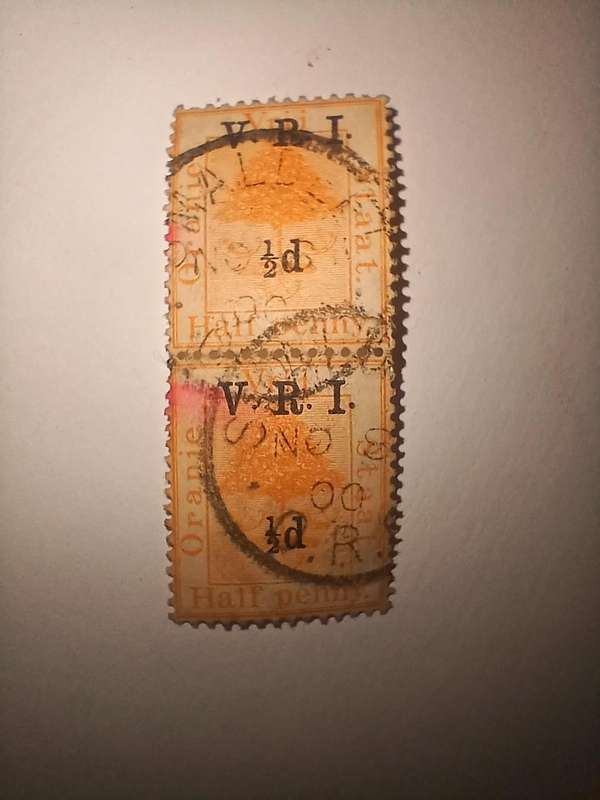 Orange free state VRI overprint