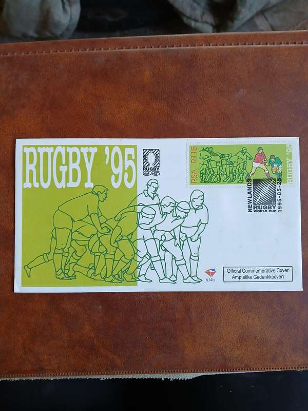 Commemorative cover rugby world cup 1995