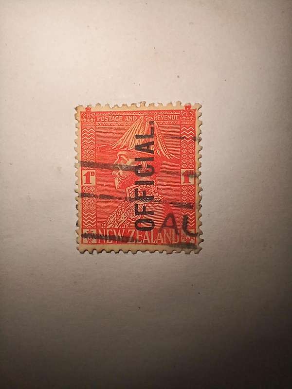 New Zealand Official overprint 1d