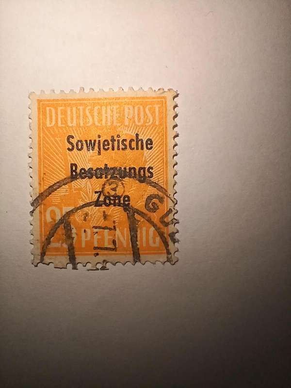 SBZ overprint deutsche post