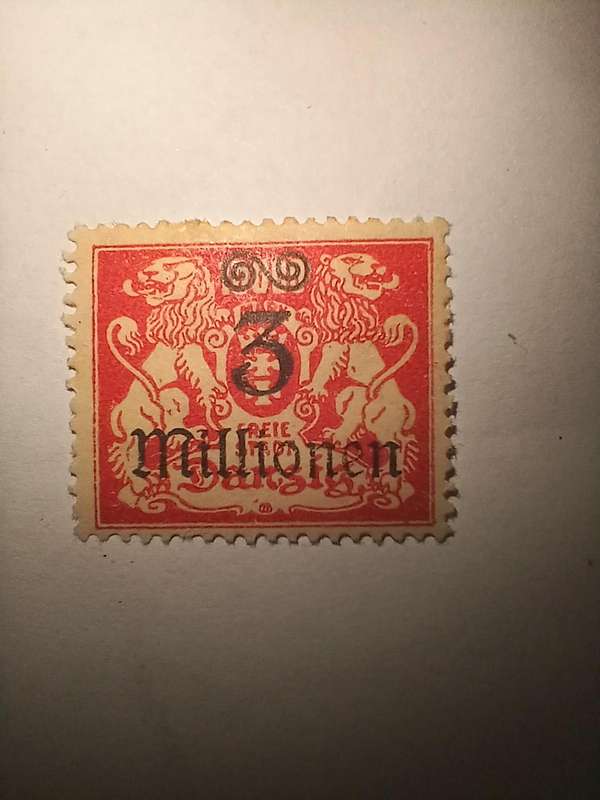 Danzig 3 millionen overprint