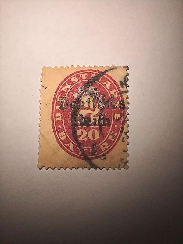 Bayern deutshes reich overprint