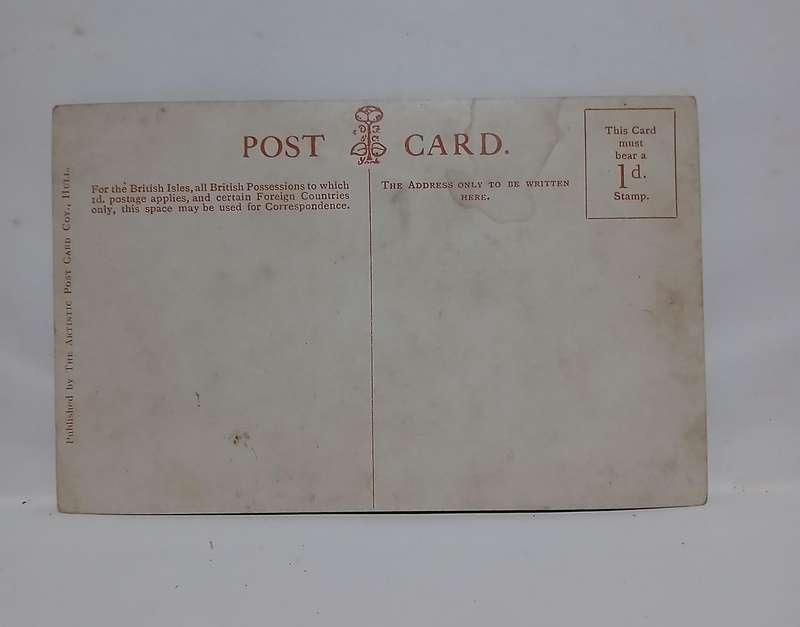 Vintage glitter embossed nightscape postcard
