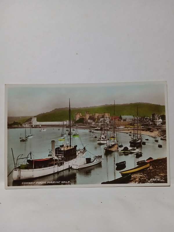 Conway from Marine Walk maritime postcard