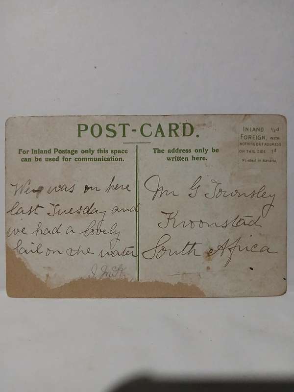 Vintage real picture shipping postcard