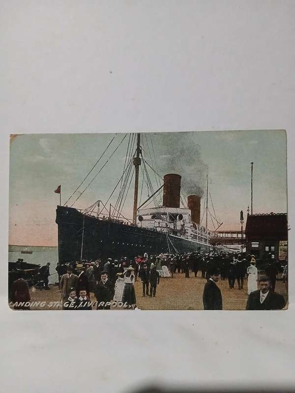 Vintage real picture shipping postcard 1911