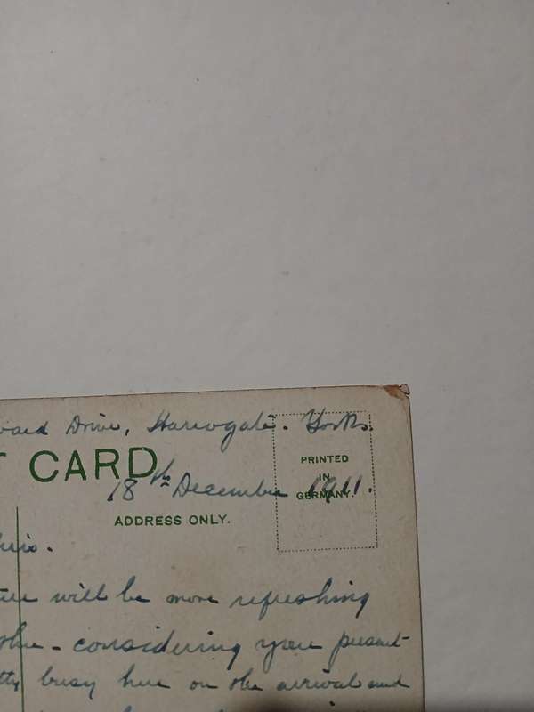 Vintage real picture shipping postcard 1911