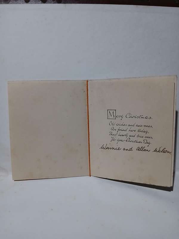 Vintage christmas card