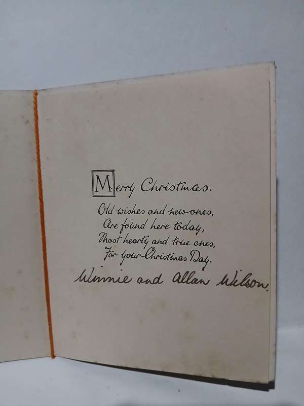 Vintage christmas card