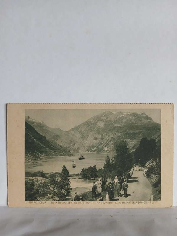 Vintage Maraak norway summer cruises postcard