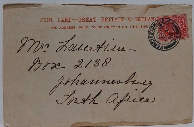 Vintage postcard the strand 1905