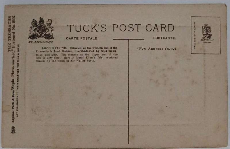 Vintage scenic postcard of Loch Katrine